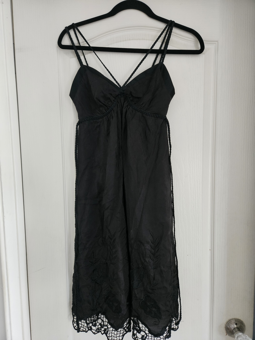 Voom by Joy Han Chocolate Brown And Black Mini Dress